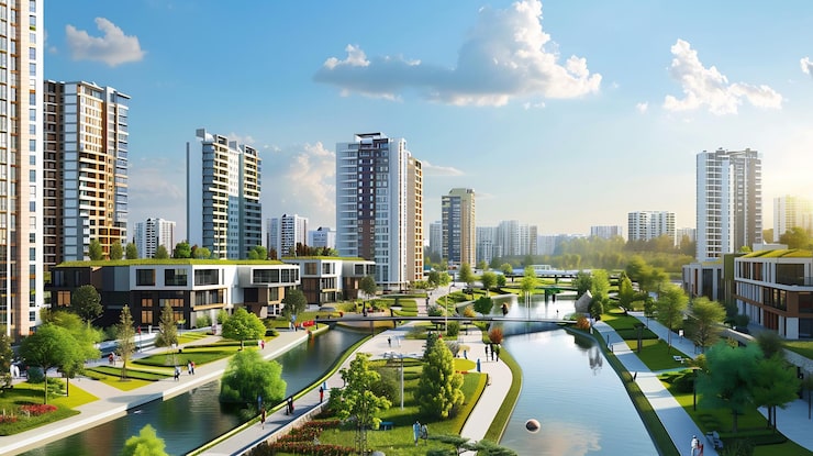 Haute's flagship integrated township project in Ghaziabad, UP - Aerial view